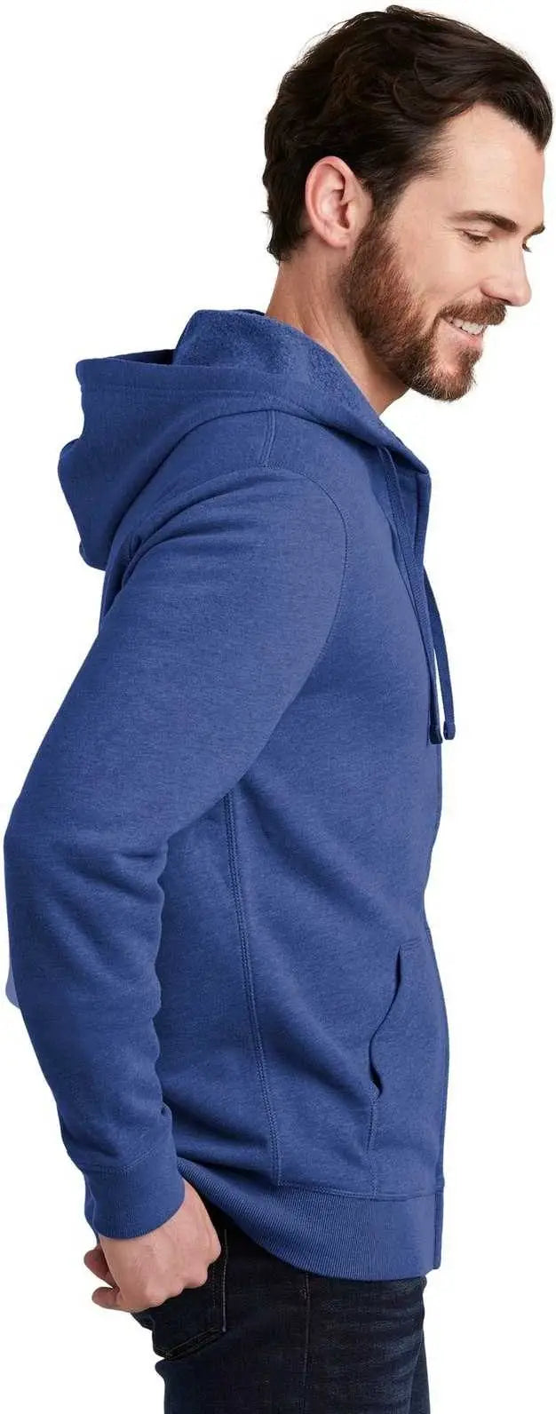 Alternative Aa8050 Indy Blended Fleece Zip Hoodie - Heather Rich Royal
