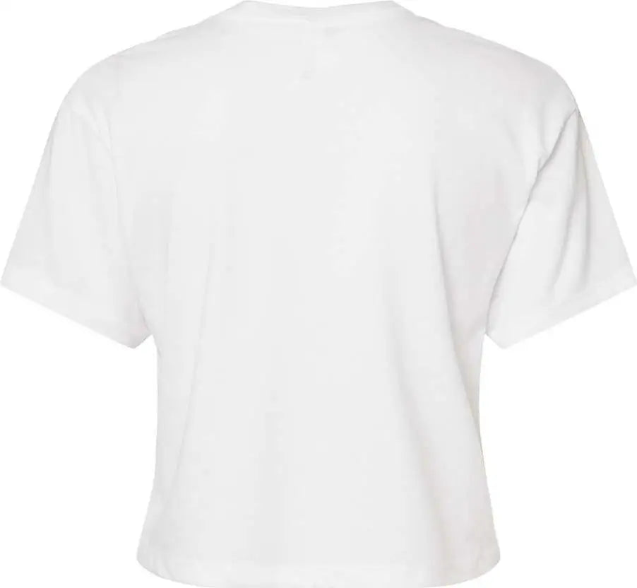 Next Level 1580 Women’s Ideal Crop Tee - White - Ladies Xs
