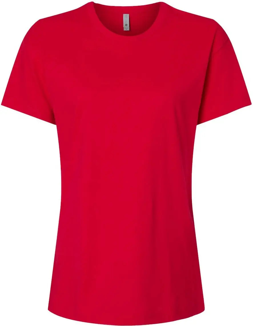Next Level 3910 Women’s Cotton Relaxed S/s T-shirt - Red - Ladies Xs