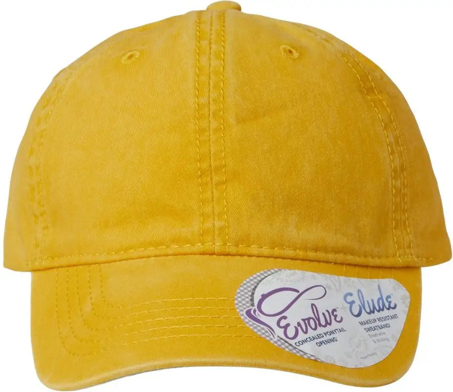 Infinity Her Cassie Women’s Pigment-dyed with Fashion Undervisor Cap - Sunset Yellow Polka Dots - Multi-colored