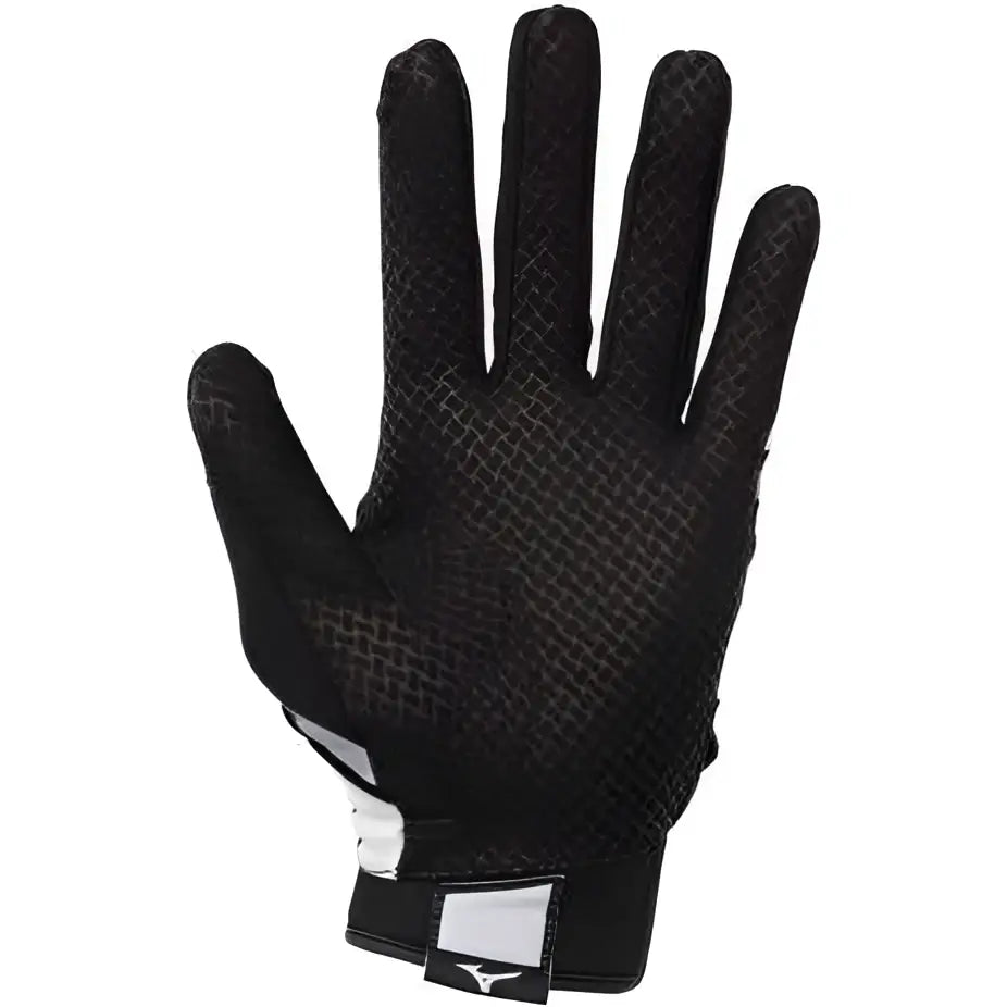 Mizuno F-257 Women’s Softball Batting Gloves - White Black