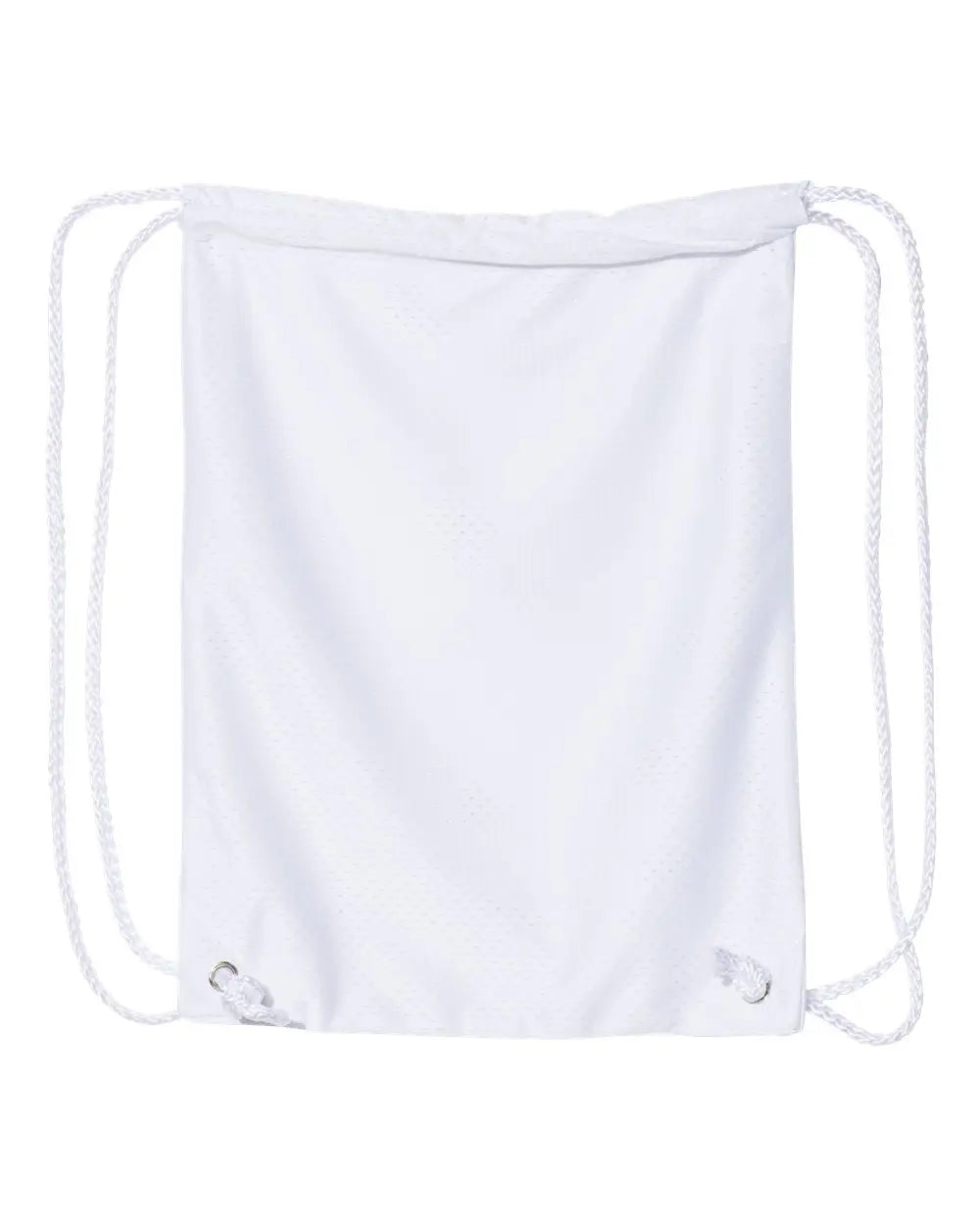 Liberty Bags 8895 Mesh Drawstring Backpack - White - one Size Fits Most