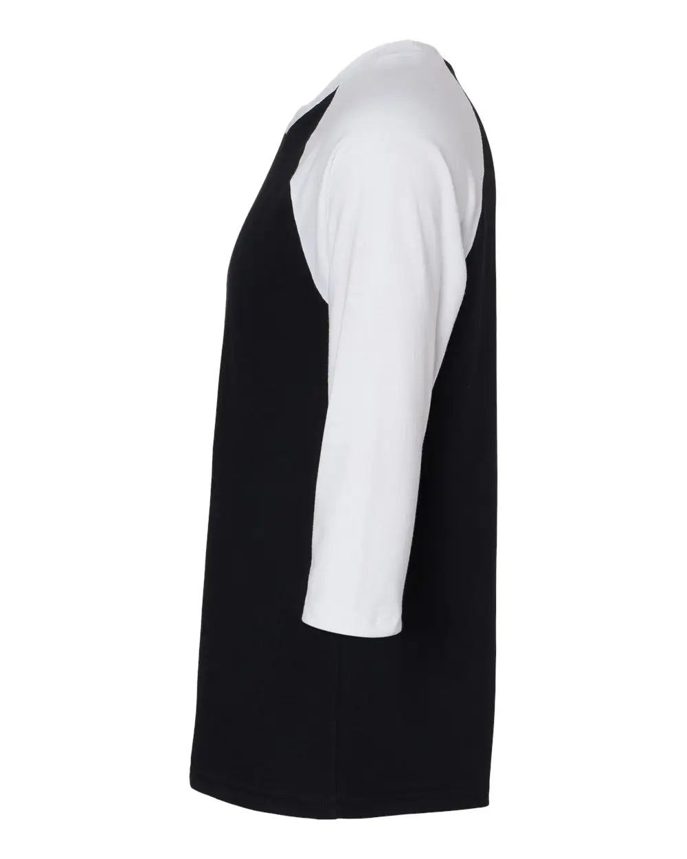 American Apparel 2003cvc Cvc Three-quarter Sleeve Tee - Black White