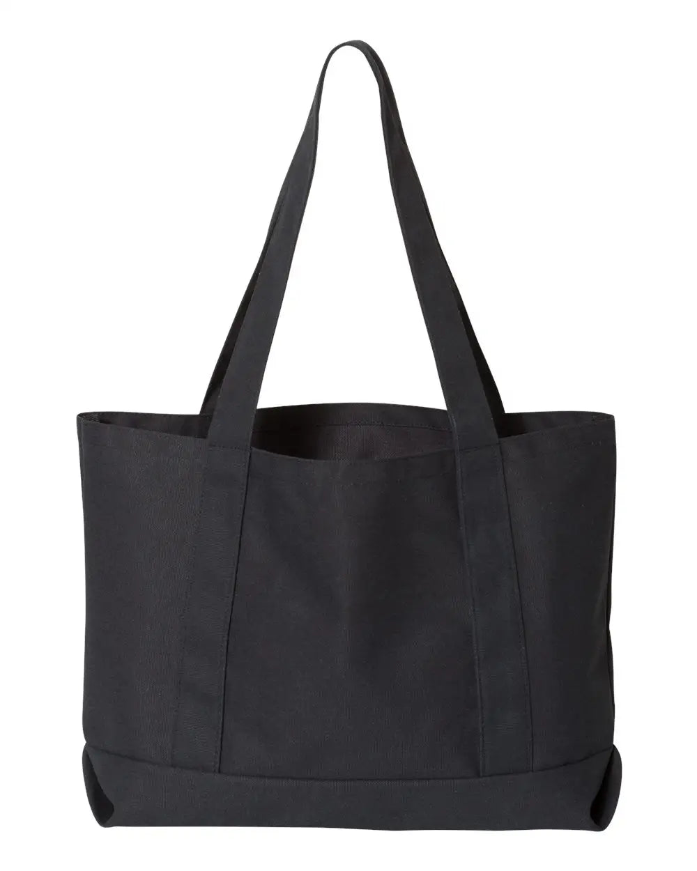 Liberty Bags 8870 Seaside Cotton Pigment Dyed Resort Tote - Washed Black - one Size Fits Most