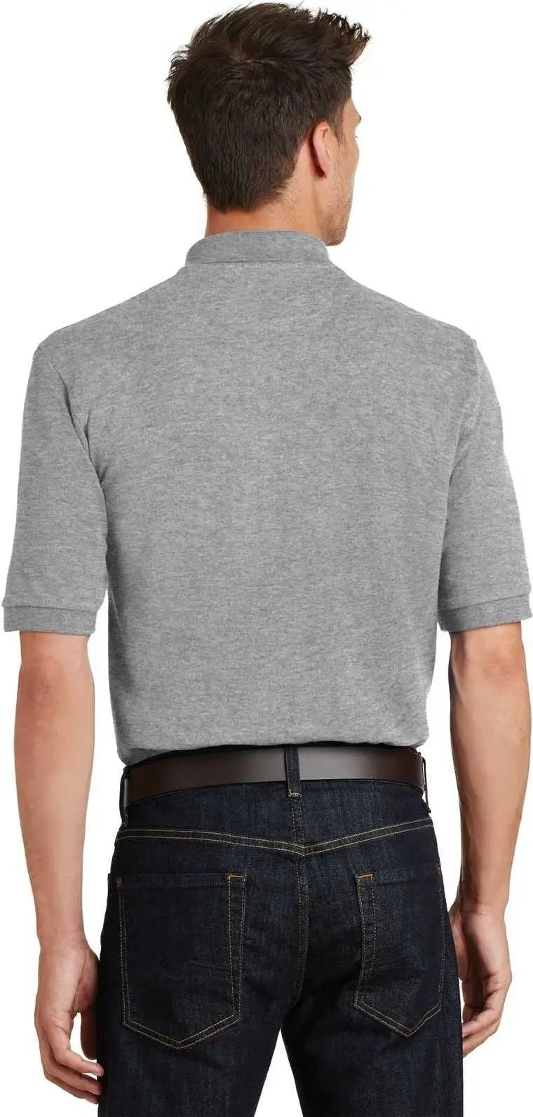 Port Authority K420p Heavyweight Cotton Pique Polo with Pocket - Oxford