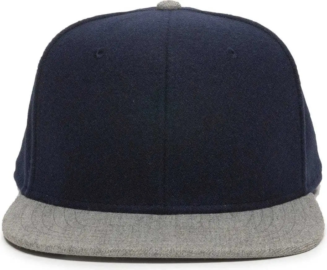 Oc Sports Redlbl104 Adjustable Flat Bill Cap - Navy Light Grey - Gray / 6 7/8’’ - 7 1/2’’