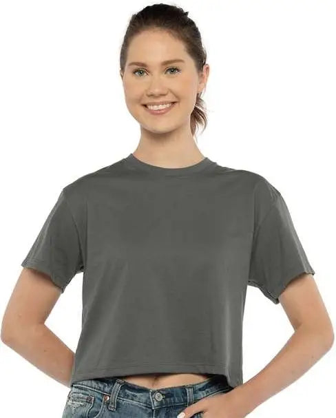 Next Level 1580 Women’s Ideal Crop Tee - Dark Gray