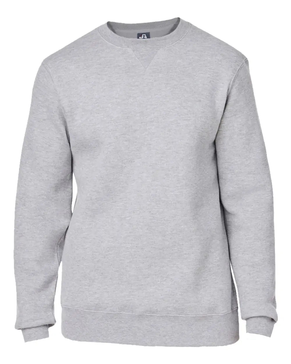 J. America 8424 Premium Fleece Crewneck Sweatshirt - Oxford - Gray / s