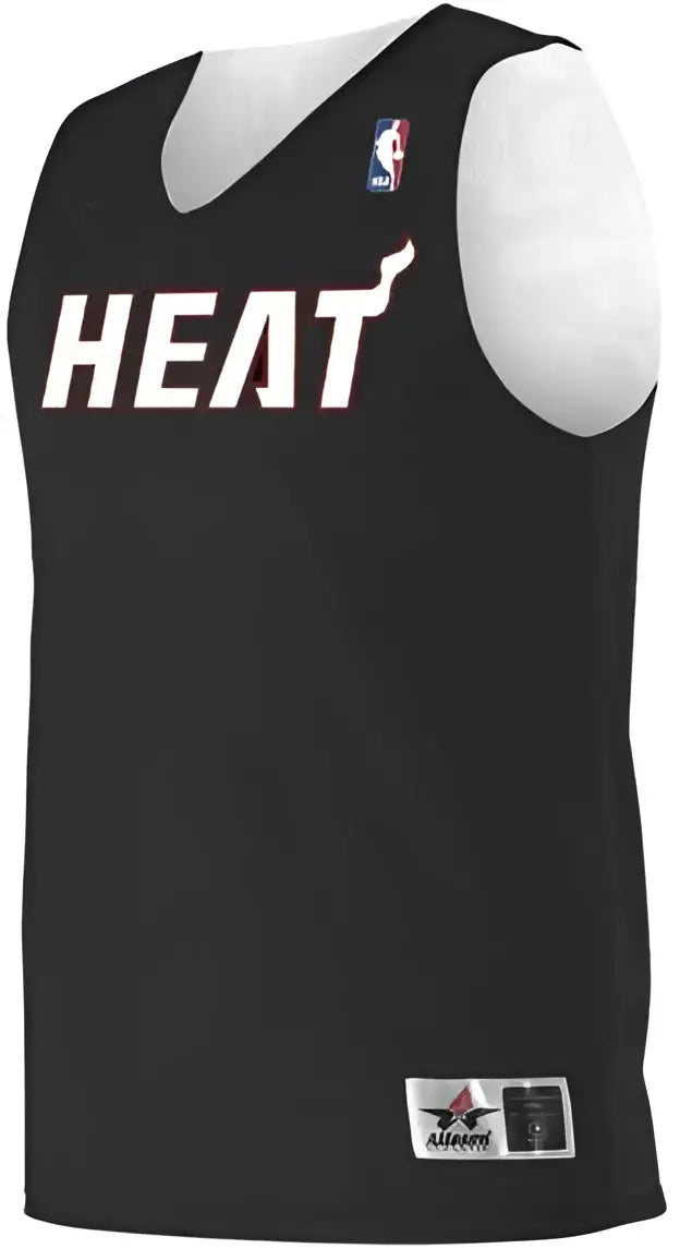 Alleson Athletic A115ly Youth Nba Logo’d Reversible Jersey - Miami Heat