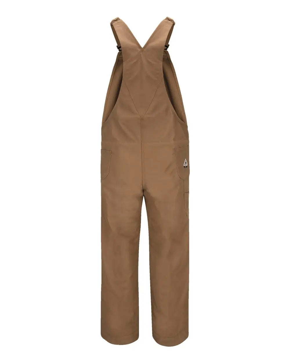 Bulwark Blf6 Knee Zip Bib Coveralls - Brown Duck - 34i - 34w
