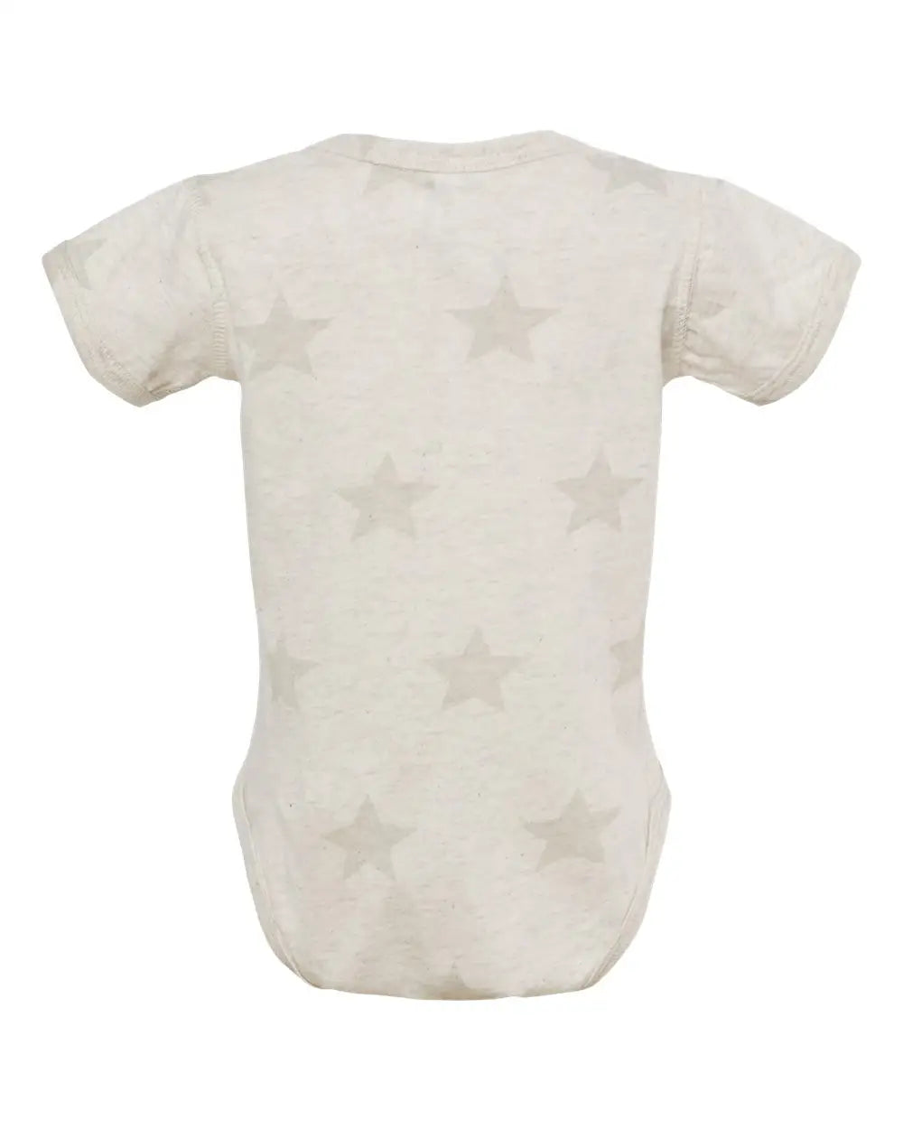 Code Five 4329 Infant Star Print Bodysuit - Natural Heather