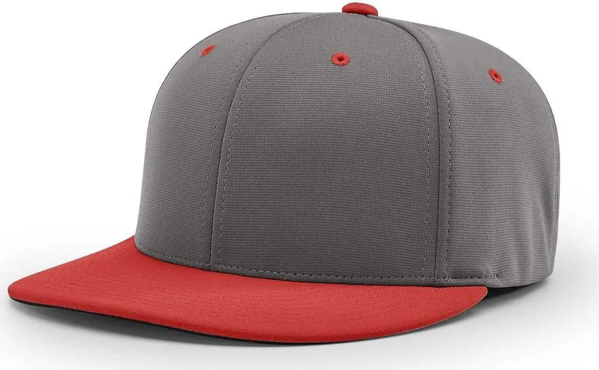 Richardson Pts20 Pulse R-flex Caps - Charcoal Red - Dark Gray / Xs-sm