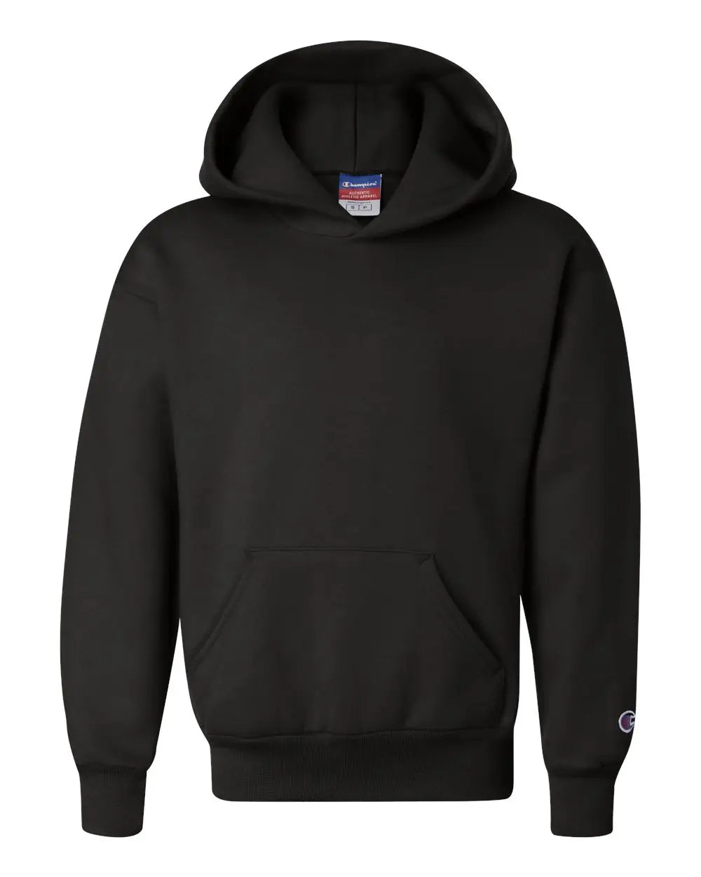 Champion S790 Powerblend® Youth Hooded Sweatshirt - Black - s