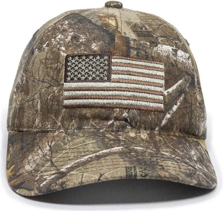 Oc Sports Usa-200 Adjustable Cap - Realtree Edge - 6 7/8’’ - 7 1/2’’