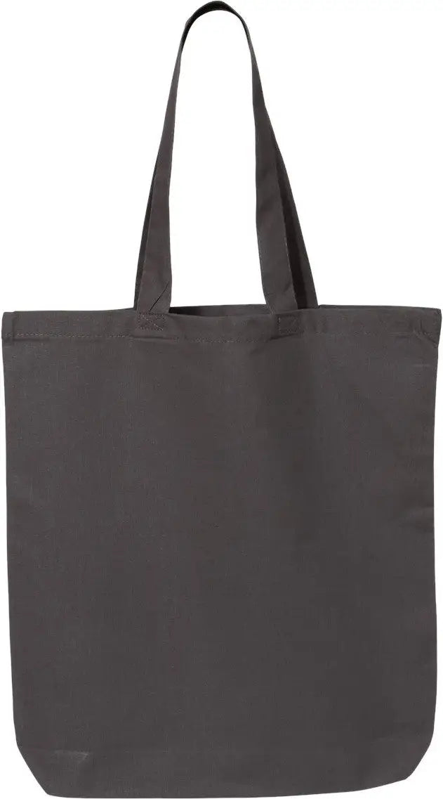 Q-tees Qtbg 12l Economical Tote - Charcoal - Dark Gray / one Size Fits Most
