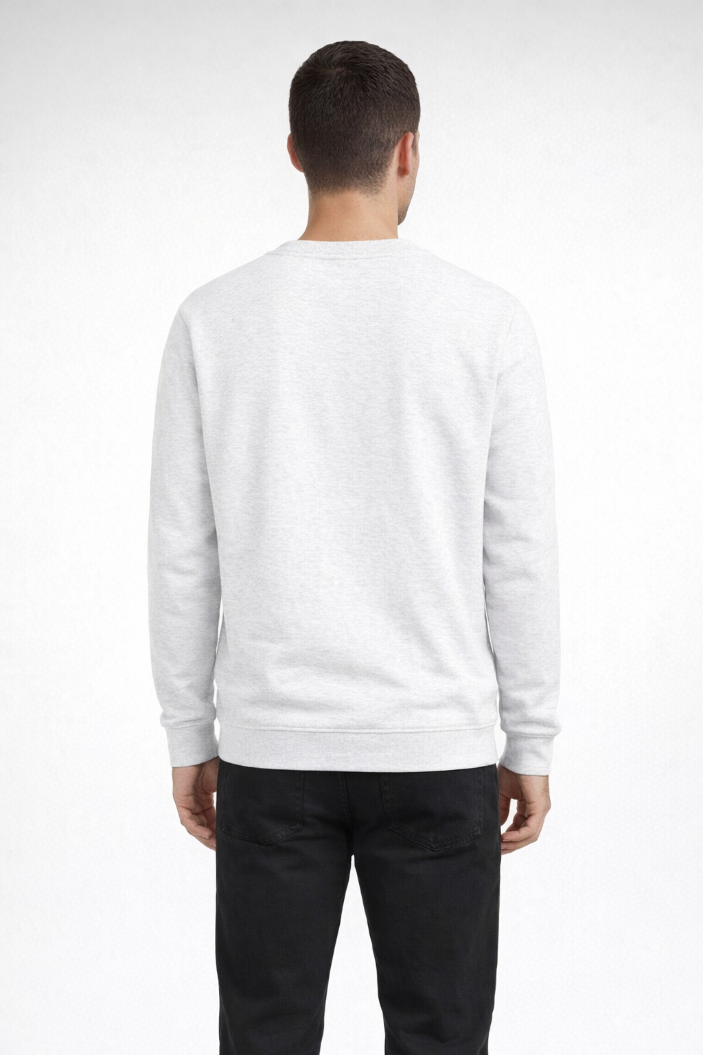 Ash Grey FUNDAMENTAL FLEECE CREW