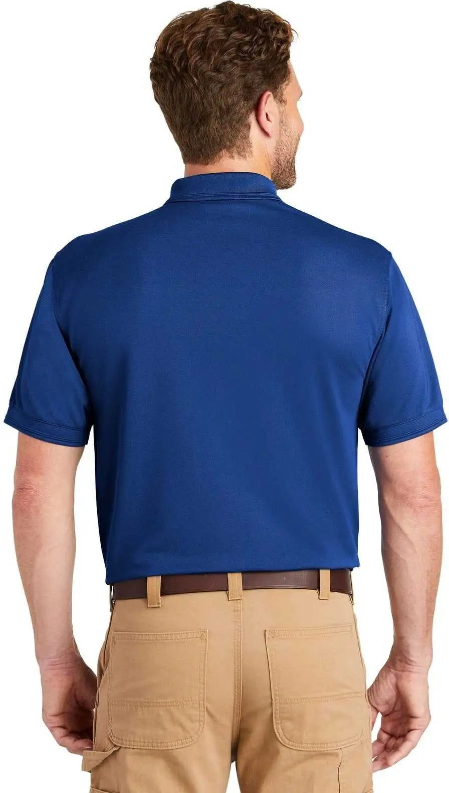 Cornerstone Cs4020p Industrial Snag-proof Pique Pocket Polo - Royal