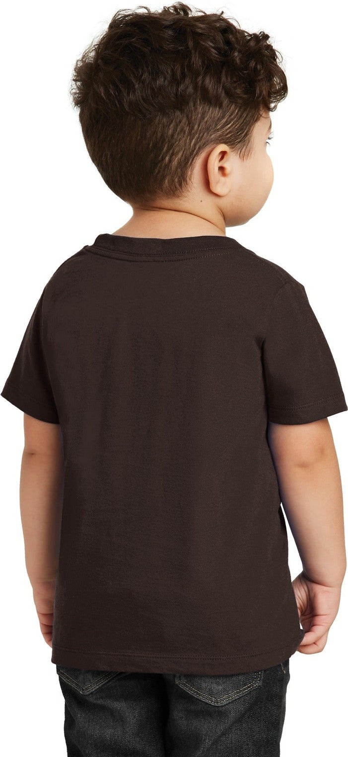 Dark Choc Brn Port & Co Toddler Fan Favorite Tee. PC450TD