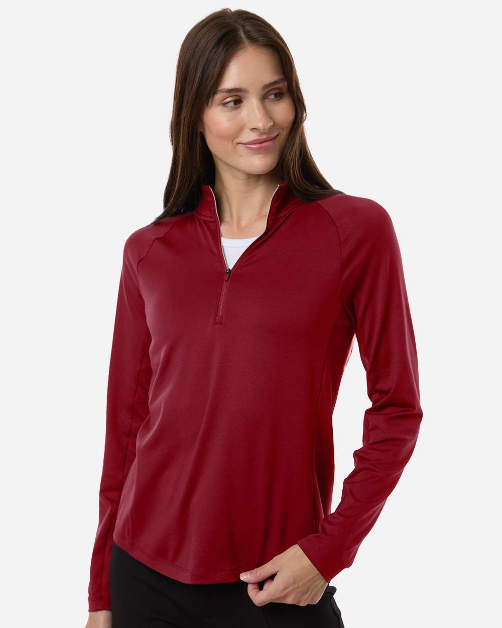 Dark Crimson Women's Pure 2.0 Quarter-Zip - 629449