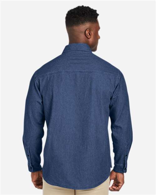 Dark Denim Unisex Denim Shirt Jacket - M540