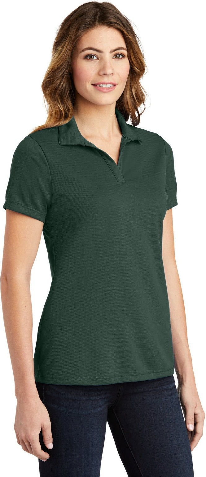 Dark Forest Gn Sport-Tek Women's PosiCharge RacerMesh Polo. LST640