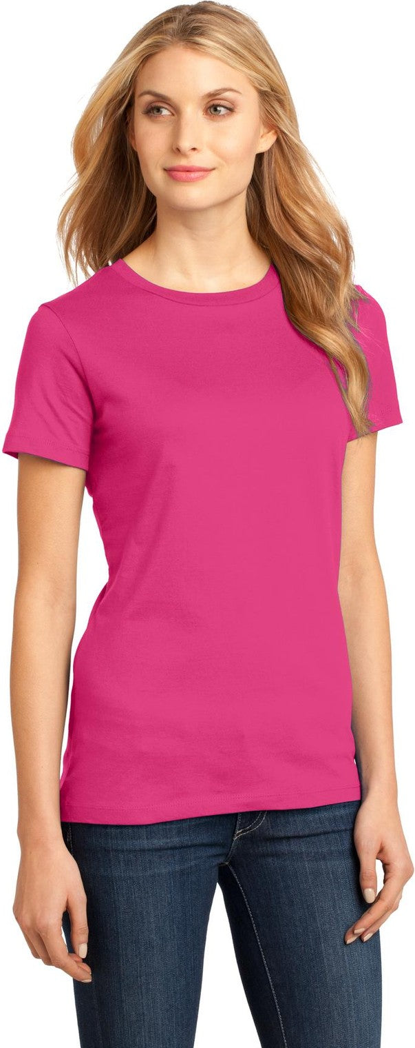 Dark Fuchsia District Women's Perfect Weight Tee. DM104L