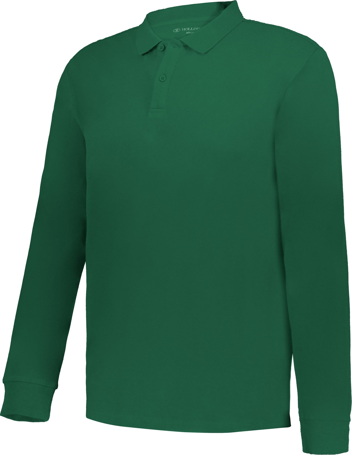 DARK GREEN COTTON CORE LONG SLEEVE POLO