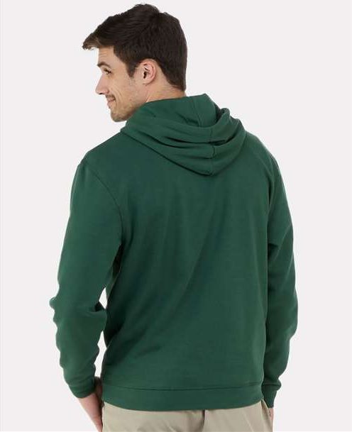 Dark Green Fleece Hooded Pullover - BM5302