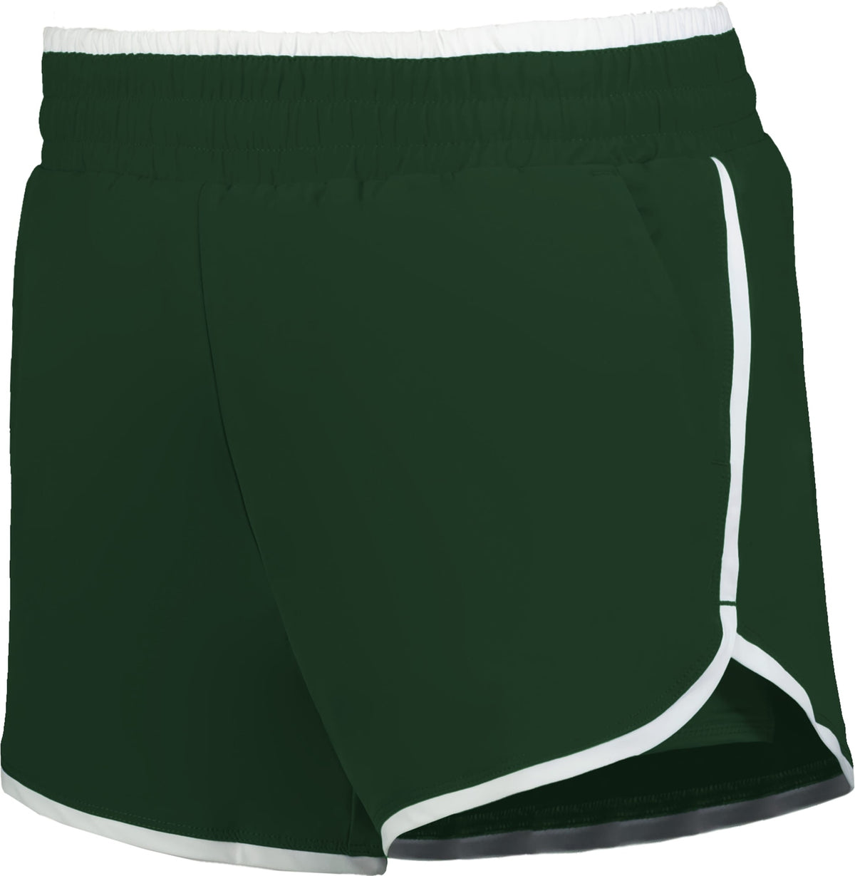 DARK GREEN LDS DOUBLE COURT SHORTS