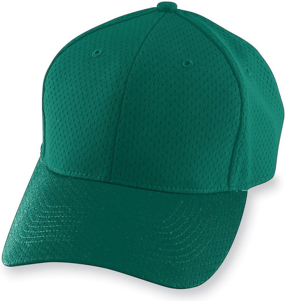 DARK GREEN YOUTH ATHLETIC MESH CAP