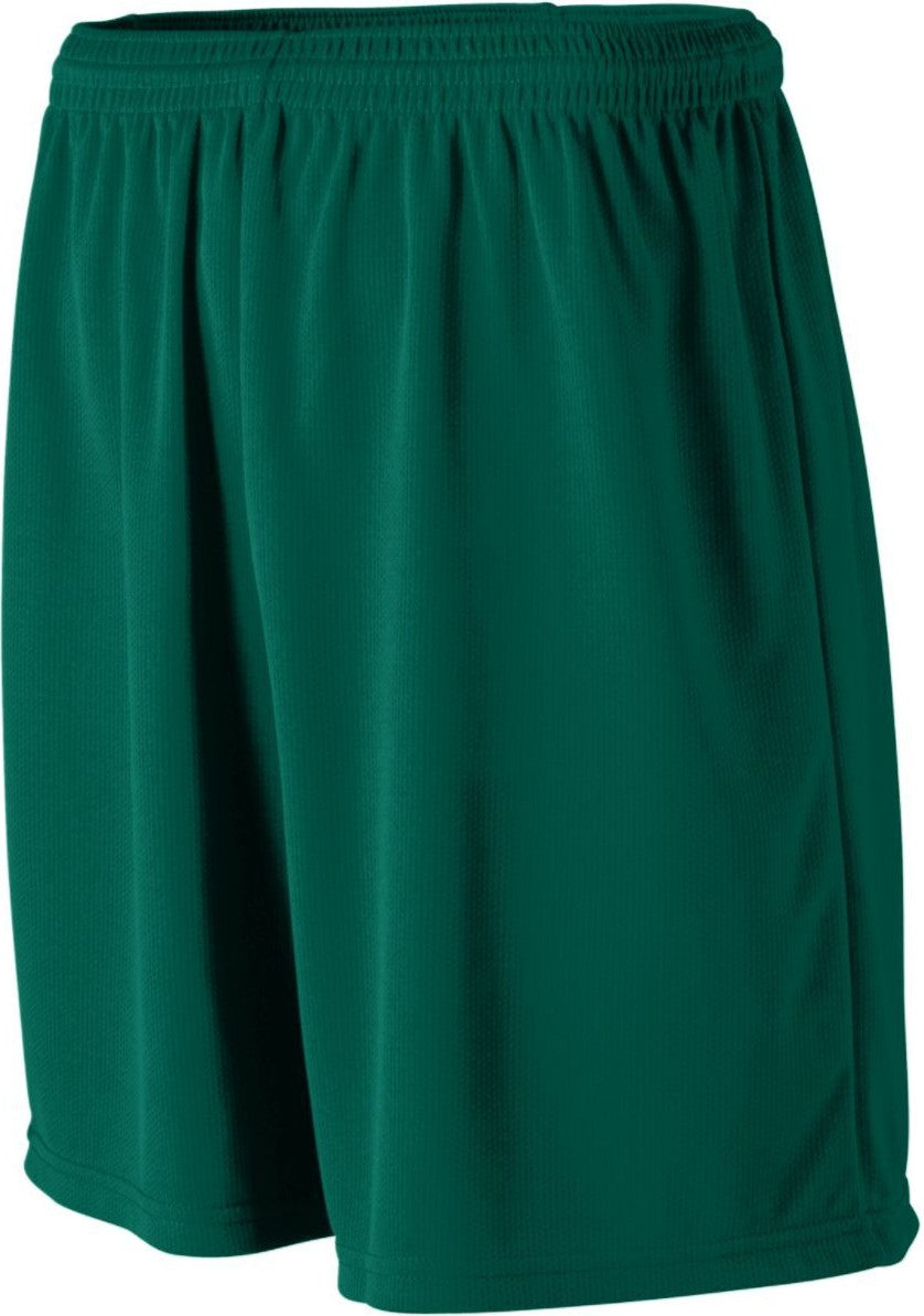 DARK GREEN YTH WICKING MSH ATHLETIC SHORT