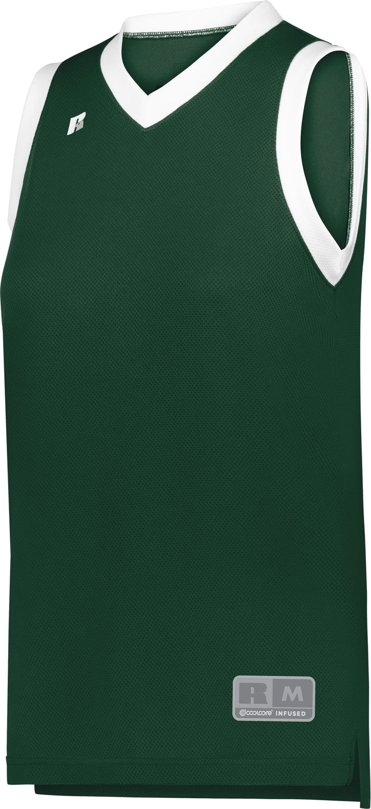 DARK GREEN/WHITE LDS COOLCORE ELITE JERSEY