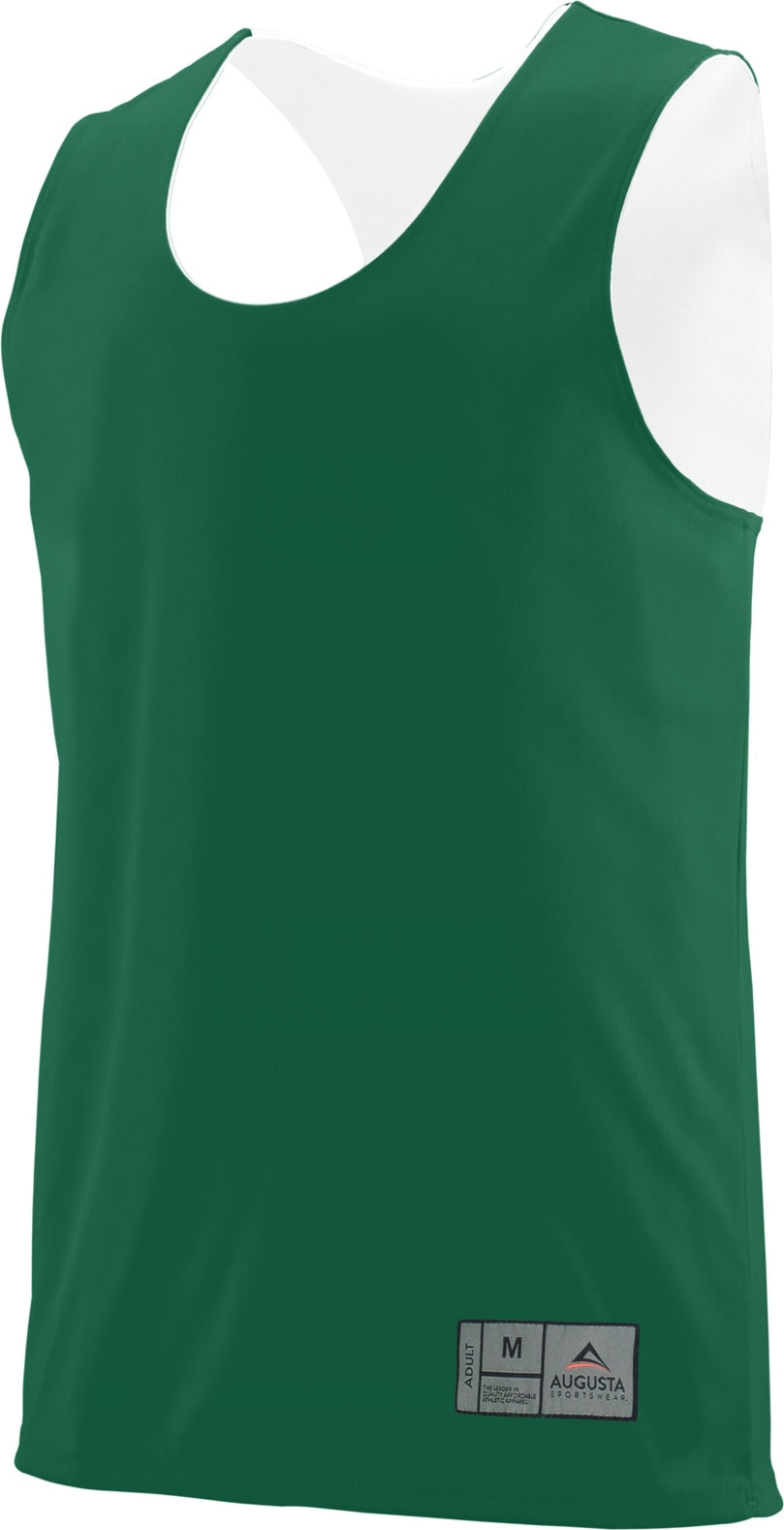 DARK GREEN/WHITE REVERSIBLE WICKING TANK