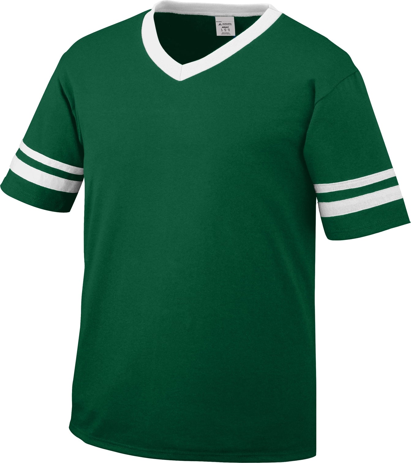 DARK GREEN/WHITE YOUTH SLEEVE STRIPE JERSEY