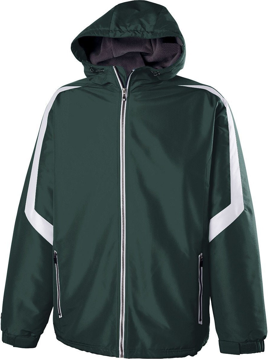 DARK GREEN/WHITE YTH CHARGER JACKET