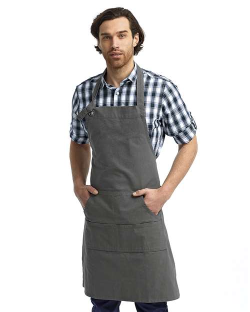 Dark Grey Calibre Heavy Canvas Apron with Pocket - RP137