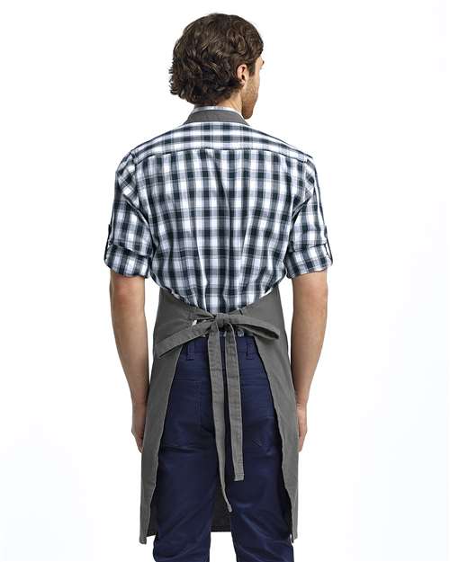 Dark Grey Calibre Heavy Canvas Apron with Pocket - RP137