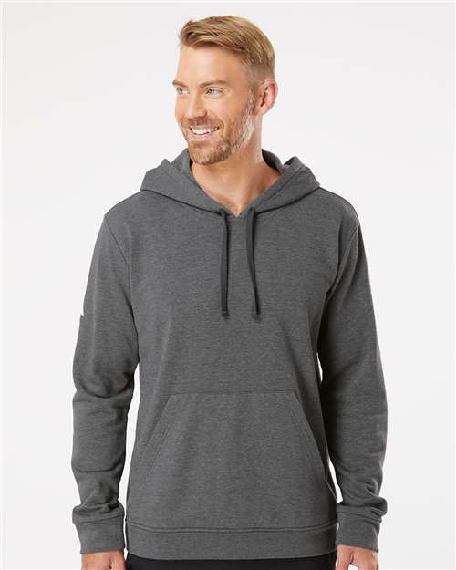 Dark Grey Heather Fleece Hooded Sweatshirt - A432