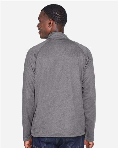 Dark Grey Heather Men&#39;s Stretch Tech-Shell® Compass Quarter-Zip Pullover - DG440