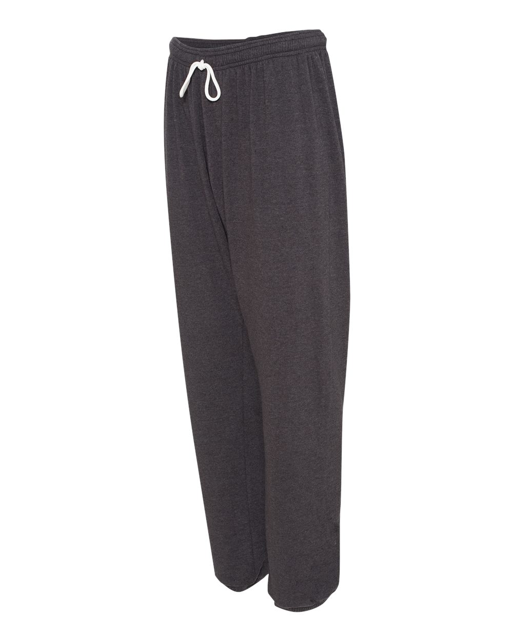 Dark Grey Heather Sponge Fleece Long Scrunch Pants - 3737