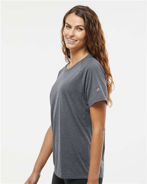 Dark Grey Heather Women's Blended T-Shirt - A557