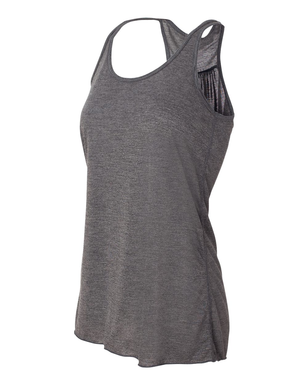 Dark Grey Heather Women's Flowy Racerback Tank - 8800