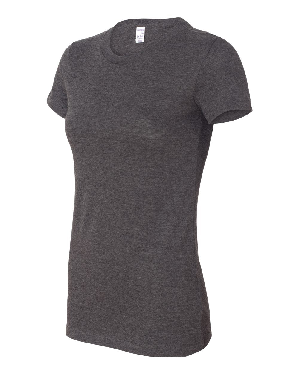 Dark Grey Heather Women's Slim Fit Tee - 6004