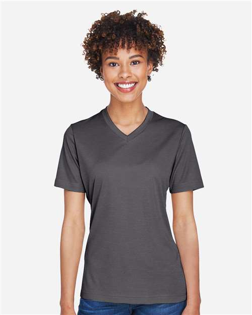 Dark Grey Heather Women&#39;s Sonic Heather Performance T-Shirt - TT11HW