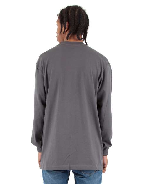Dark Grey Max Heavyweight Long Sleeve T-Shirt - SHMHLS