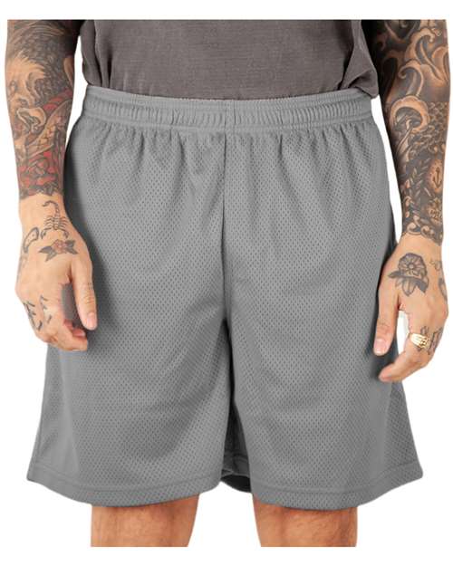 Dark Grey Mesh PE Gym Shorts - SHMPS