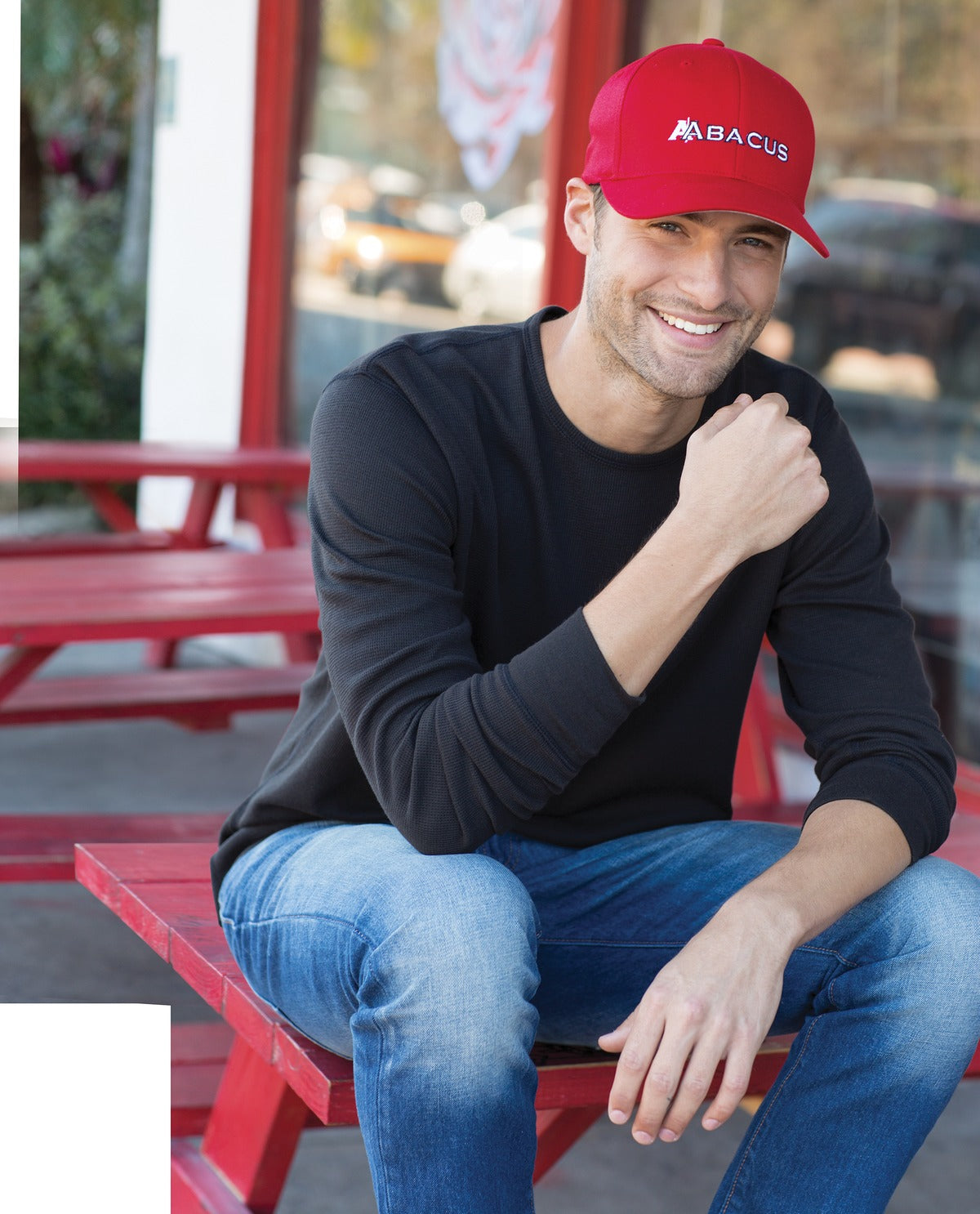 Dark Grey Port Authority Flexfit Cap. C865