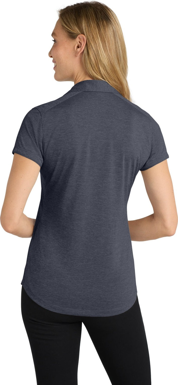 Dark Grey Port Authority Women's Digi Heather Performance Polo. L574