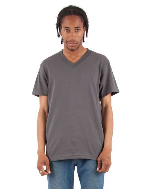 Dark Grey V-Neck T-Shirt - SHVEE