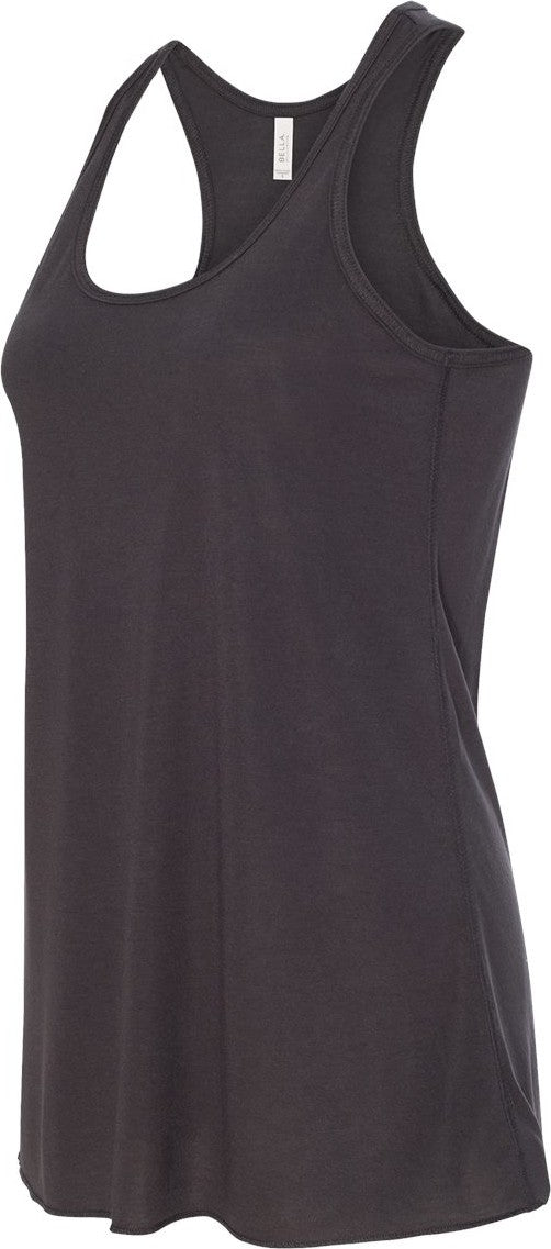 Dark Grey Women's Flowy Racerback Tank - 8800